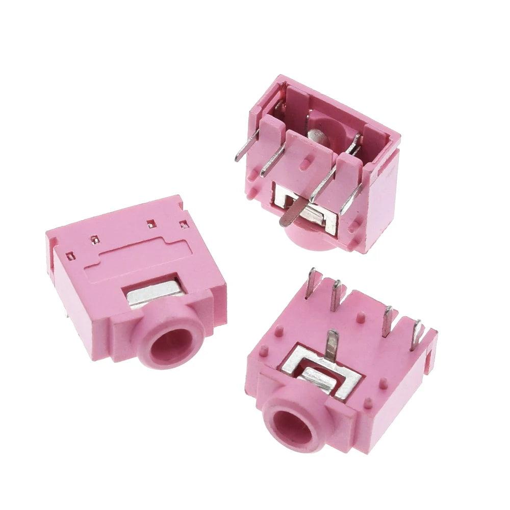 5/10pcs PJ307 PJ-307 3.5mm Audio Socket 5Pin PJ-307C Dual Channel Stereo Headphone Jack Connector PCB 3F07 Metal/Plastic Mouth