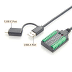 Industrial Grade USB to RS232/485/422/TTL Isolated Converter with FT232RL USB-C to RS232 Serial Cable with FTDI Chip