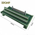 IDC10P/14P/16P/20P/26P/30P/40P/50P/60P/64Pin DC-2 To Terminal Block Breakout Board Adapter PLC Relay Terminals DIN Rail Mounting