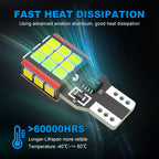 NAO T15 W16W LED CNABUS Bulb No Error T16 15W 1500LM 921 30SMD 3030 Super Bright Car Backup Light White 12V Auto Reverse Lamp