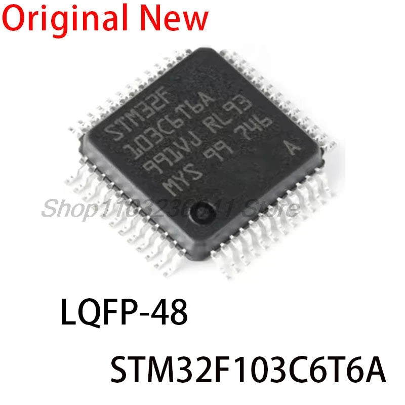 5PCS/lot STM32 F103C6T6A New and Original Chip IC STM32F103C6T6A STM32F103 LQFP-48 ARM Cortex-M3 32-bit microcontroller MCU