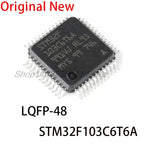 5PCS/lot STM32 F103C6T6A New and Original Chip IC STM32F103C6T6A STM32F103 LQFP-48 ARM Cortex-M3 32-bit microcontroller MCU