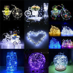 1M 2M 3M 5M Copper Wire LED String lights Holiday lighting Fairy Garland For Christmas Tree Wedding Party Decoration