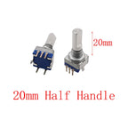5Pcs/lot 20 Position 360 Degree Rotary Encoder EC11 Push Button 5 Pin Handle Long 15/20MM With A Built In Push Button Switch