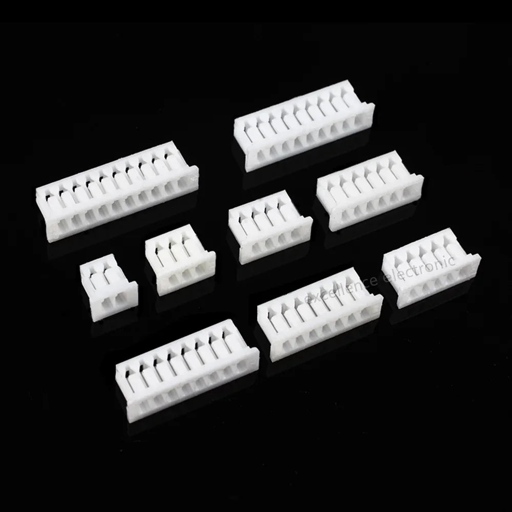 Mini JST MX 1.25mm Pitch Connector Kit 2-10 Pin Female Housing with Pre-Crimped 28AWG Silicone Wire Cable