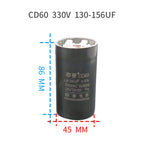 CD60 Refrigerator Freezer Compressor Starting Capacitor 330V 330VAC 53-64UF 72-88UF 108-130UF 145-175UF 161-193UF 189-227UF