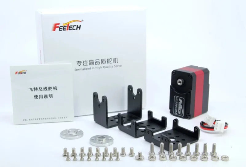 Torque Control 50Kg.cm Full Metal Douoble Shaft TTL Robot Servo Motor Feetch HL3950M Robot Servo For Robot Fixture Grip Robotic