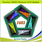 Surenoo 1602 16X2 162 5V 4-Bit 8-Bit Parallel Character LCD Module Display Screen Panel LCM STN Yellow Green Blue White Sky Blue