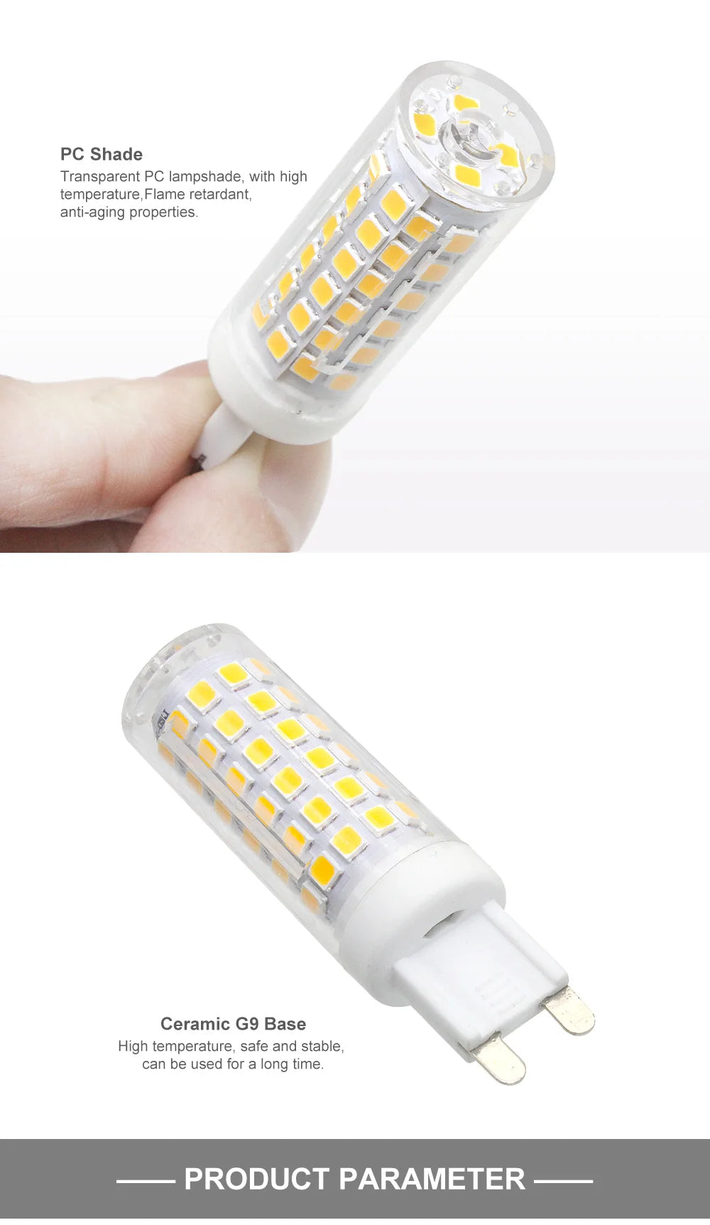 1- 10PCS Super Bright G9 LED Light Bulb 6W 9W 12W 15W 220V Lamp Constant Power Light LED Lighting G9 2835 SMD Bulbs