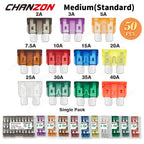 Car Fuse Auto Blade Truck ATC ATO Standard ATM LP Mini Micro 2 3 5 7.5 10 15 20 25 30 35 40 Amp A Automotive Protection