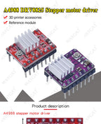 3D Printer Parts StepStick DRV8825 A4988 Stepper Motor Driver With Heat sink Carrier Reprap MKS GEN V1.4 board