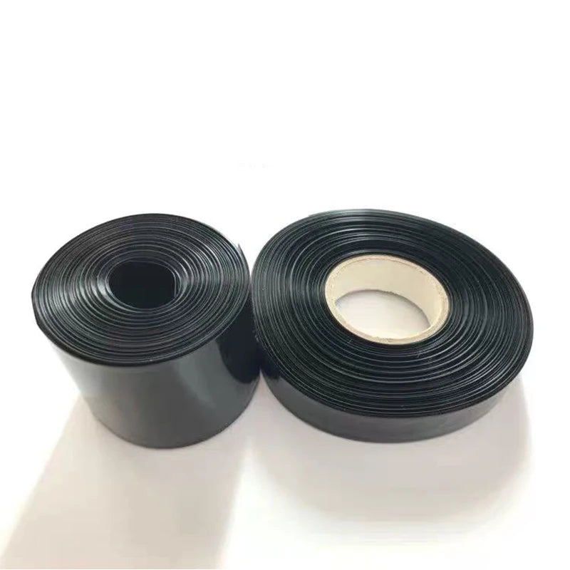 130mm~350mm 1KG PVC Heat Shrink Tube Black Shrinkable Cable Sleeve For 18650 Lithium Battery Pack Insulating Sleeve Shrink Tube
