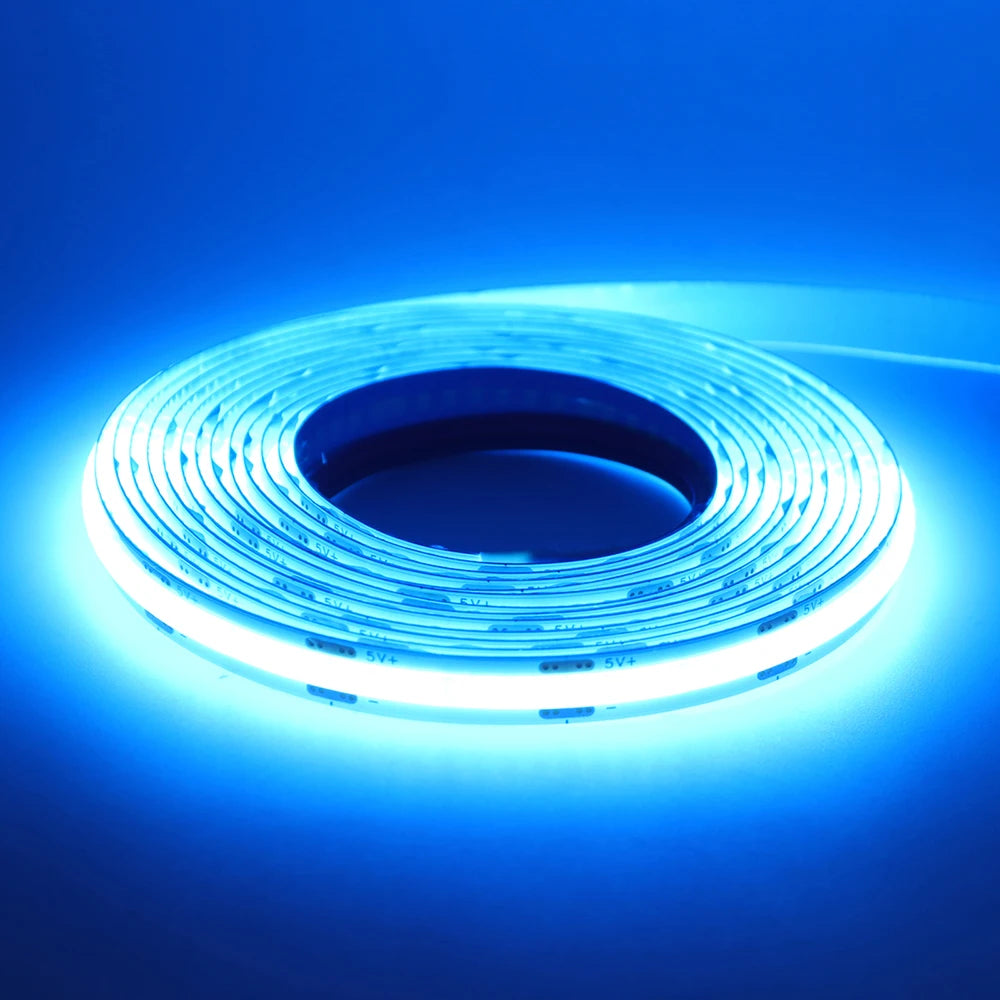 5V Motion Sensor Nigth Light COB Led Strip USB Battery Power 3mm 5mm 8mm PCB 320 LEDs Flex Lamp for Under Cabinet Kitchen Stairs