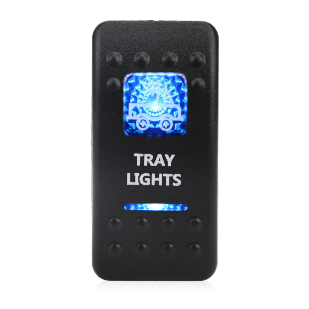 12V 24V Car Boat Rocker Toggle Switch Waterproof ON/OFF 5 Pin Latching Marine Push Button led light bar rear light reverse light