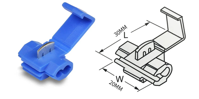 50/20/10PCS Red Electrical Cable Connectors Fast Quick Splice Lock Wire Terminals Crimp 22-16 18-14 12-10AWG Wire Connector
