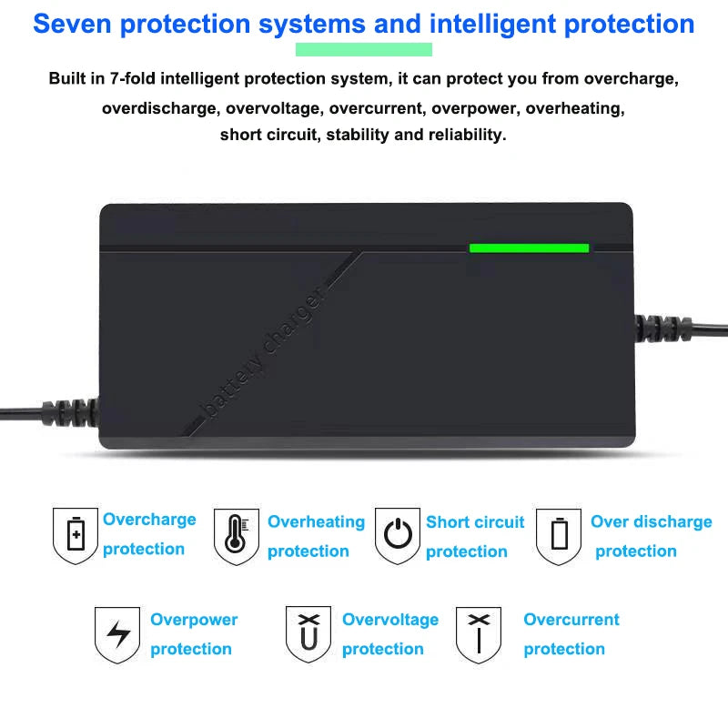 36V 48V 2A 3A 5A Lithium-Ion Charger 10S 13S 42V 54.6V 18650 Battery Charging 5A Fast Intelligent Charger