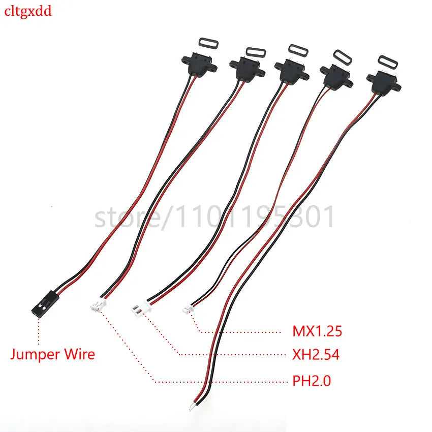 Cltgxdd Waterproof USB Type C Connector Charging Interface Female Socket With Welding Wire  MX1.25 PH2.0 XH2.54 Port