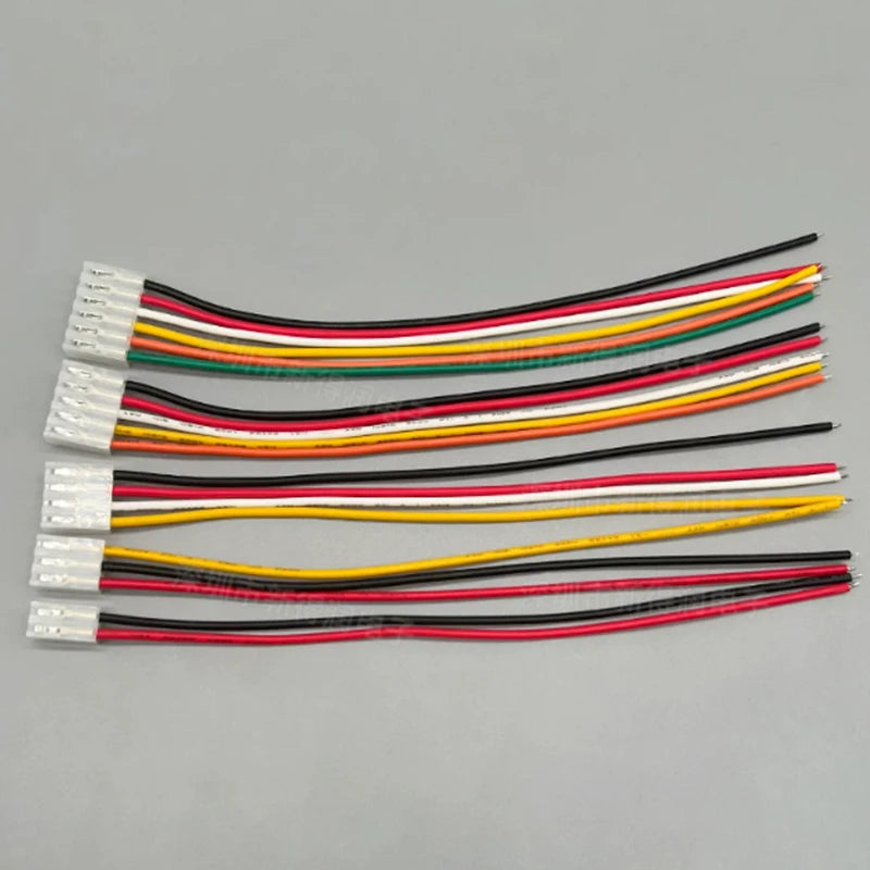 5 Pieces 3.96mm Pitch CH Series Female Plug Cable 2P to 10Pin 22AWG 20CM JST Wiring Connector