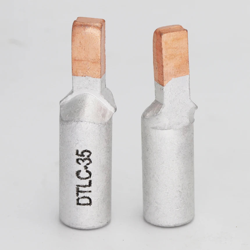 DTLC-10/16/25/35/50/70 Electrical Cable Wire Tubular Lug Screw Connection Connector Copper-AL Cord End Spade Pin Crimp Terminal