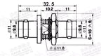 Adapter Connector BNC Male Plug & Female Jack T & Y Type Bulkhead Nut , PCB Mount & Flange RF Coaxial
