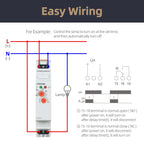 VENGIM Off Delay Time Relay 220V Or AC/DC12V-240V Timer Switch By Din Rail