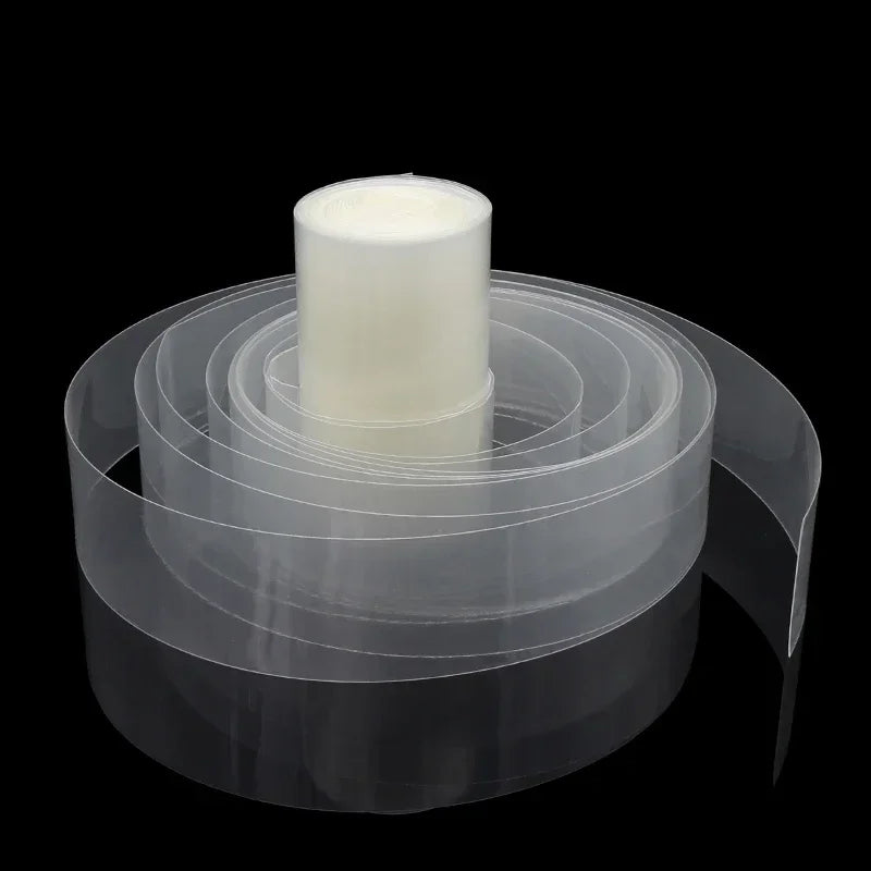 160mm~500mm Transparent PVC Heat Shrink Tube 18650 Battery Pack 1M~10M Insulated Protection Film Wrap Lithium Case Cable Sleeve