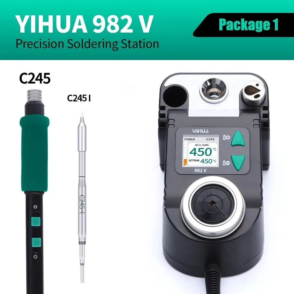 YIHUA 60W Digital Soldering Station 982-V C210/C245 Soldering Iron Kit ESD Precision Soldering Tools