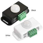 DC 12V 24V 6A PIR Motion Sensor Switch Automatic Adjust IR Infrared Detector Light Switch Module for LED Strip Light Lamp