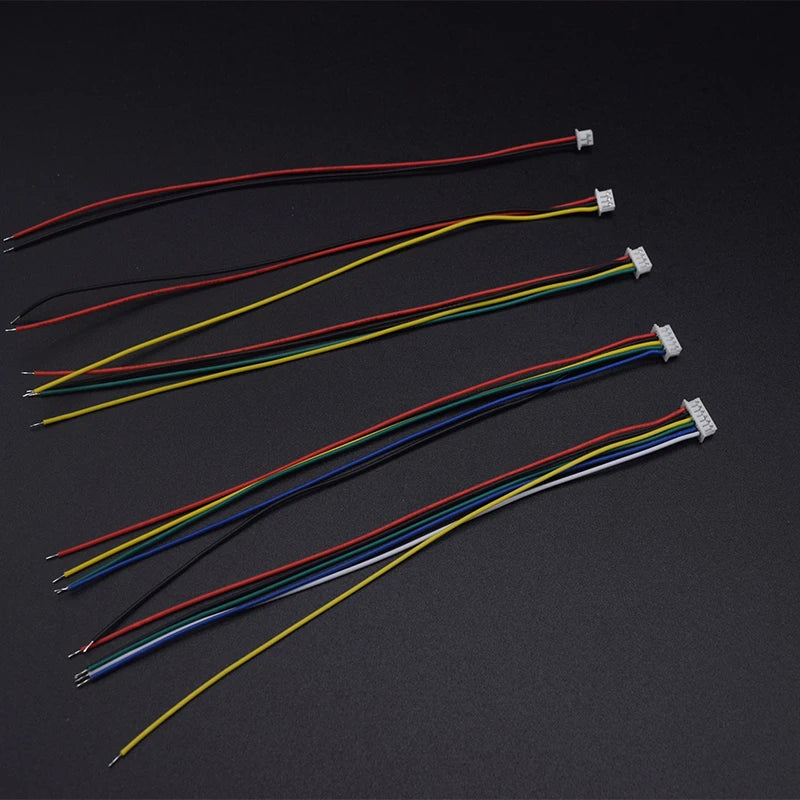 10PCS 1.0 1.25 1.5 2.0 2.54 SH/JST/ZH/PH/XH 1.0MM 1.25MM 1.5MM 2.0MM 2.54MM female plug connector with wire 2PIN /3/4/5/6/7/10P