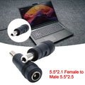 5.5 x 2.1 mm 5.5*2.1 Female to Male 5.5*2.5 5.5 x 2.5 mm DC Adapter DC Power Connector DC Power Plug Jack Conversion Head Jack