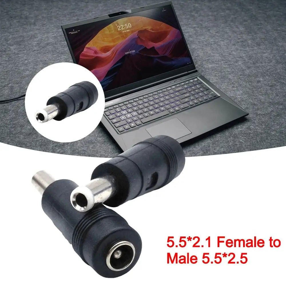 5.5 x 2.1 mm 5.5*2.1 Female to Male 5.5*2.5 5.5 x 2.5 mm DC Adapter DC Power Connector DC Power Plug Jack Conversion Head Jack