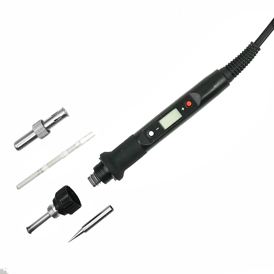 80W Digital Electric Soldering Iron Set Kit 220V 110V Temperature  Adjustable LCD Display Solder Welding Iron Tool Tips