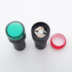 20pcs Plastic Indicator Signal Lamp AD16-22DS 22mm 12V 24V 220V Red Blue Green Yellow White LED Power Signal Light Panel Mount