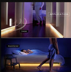 COB LED Strip Light 5V 320LEDs/m PIR Motion Sensor Flexible Self-adhesive Tape Battery Powered for Cabinet Kitchen Lighting