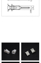 20Set/100Pcs XH 2.54mm Air Docking Connector Leads Header Male/Female Housing+Male/Female Terminals 2P~15Pin Plastic shell