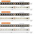 WS2805 Pixels LED Strip Light RGBCCT 5 in 1 Addressable LED Lights Dual Signal RGB WW CW 3000K-6500K DC12V 24V 1 IC to 3/6/7 LED