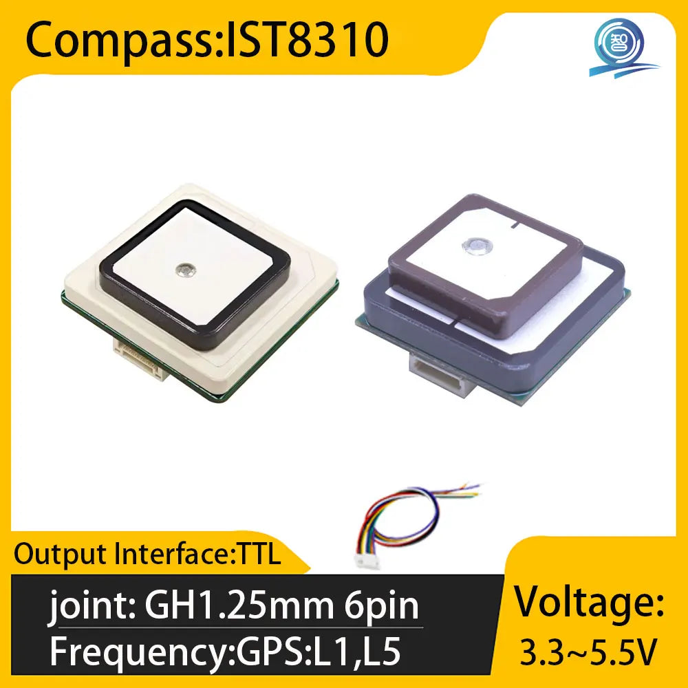High Precision L1+L5 Dual Frequency GNSS Receiver Centimeter Level Positioning RTK Measurement UAV/Agricultural Navigation