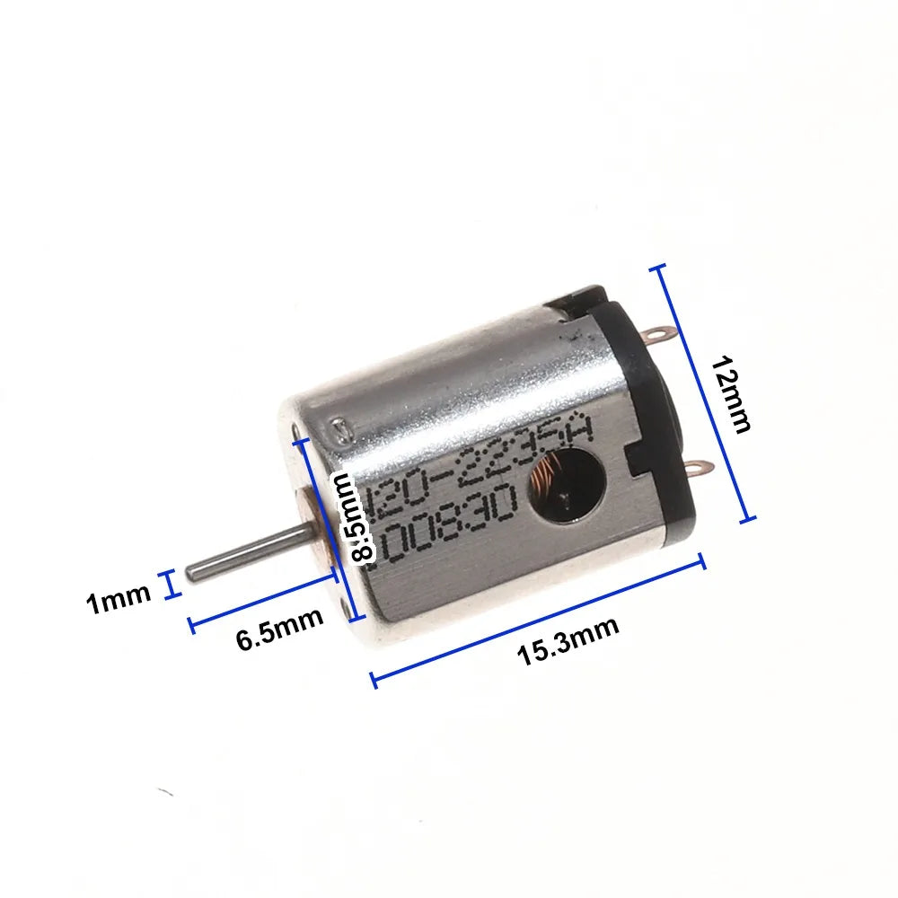 1PCS Ndfeb High-strength Magnetic Force N20 Motor with Heat Dissipation Holes DC3V 0.5A RPM Ultra-high Speed DC Motor