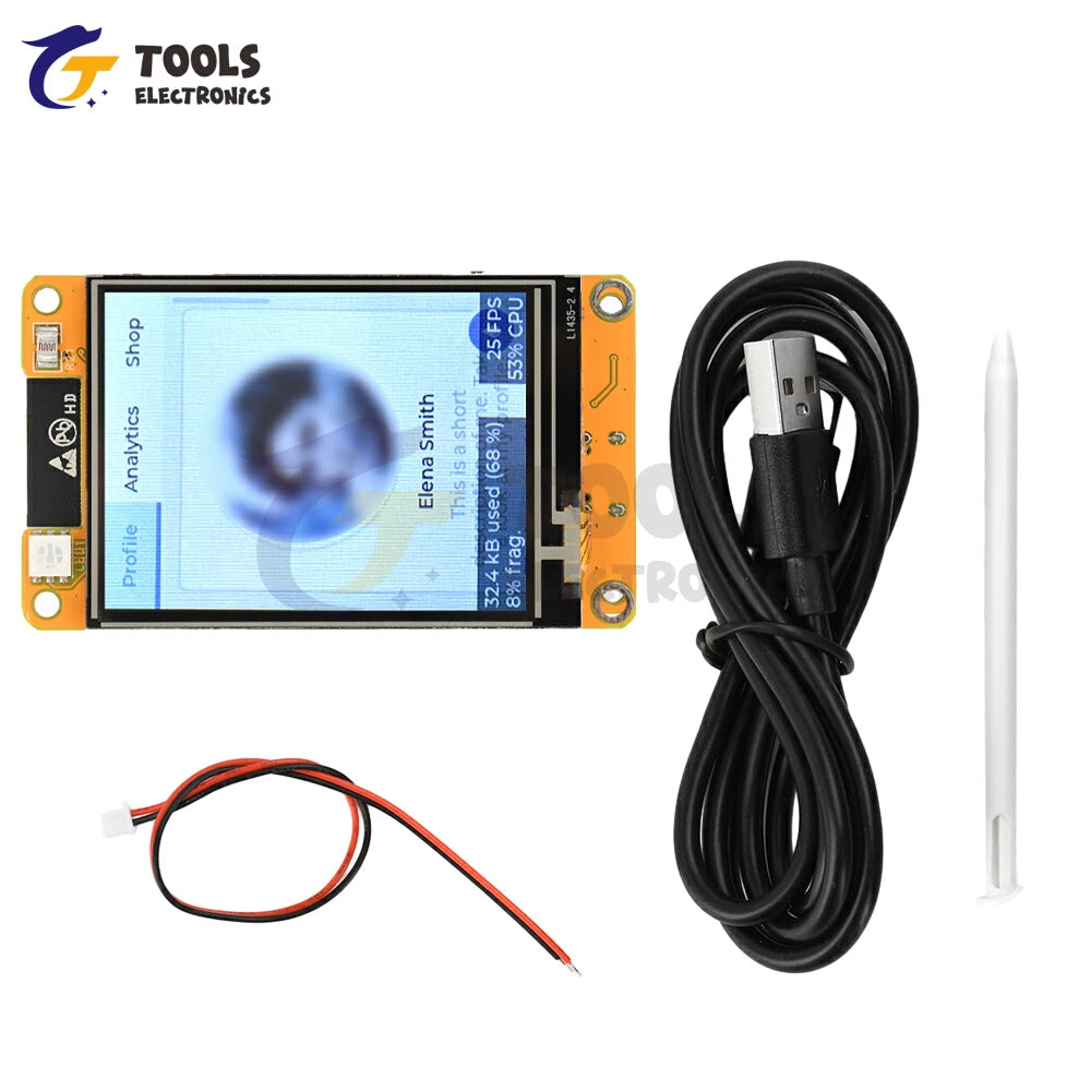 ESP32 2.4-inch 240 * 320 Capacitive Touch Display Type C WiFi BT Development Board Smart Display Screen