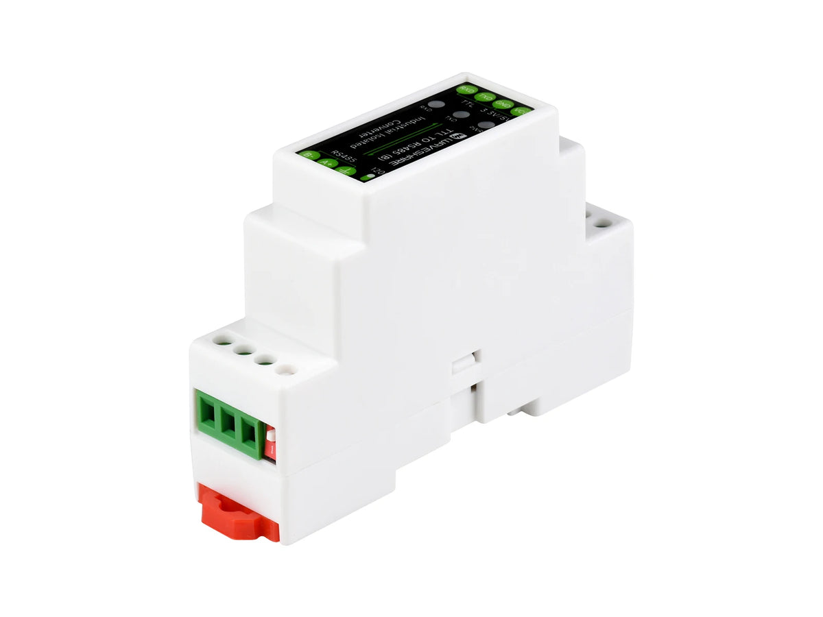 Waveshare Rail-mount TTL To RS485 Galvanic Isolated Converter, 600W Lightningproof & Anti-Surge, Multi-Isolation Protection