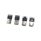 5/10/20 Pcs/Lot USB Male 2p/4p/5Pin USB Connectors Plastic Shell Micro USB Connector Jack Tail Plug Sockect Terminals