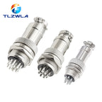 GX12 GX16 GX20 2/3/4/5/6/7/8/9/10 Pin Male Female Butting Wire Cable Circular Aviation Socket Plug Panel Connector Dropshipping