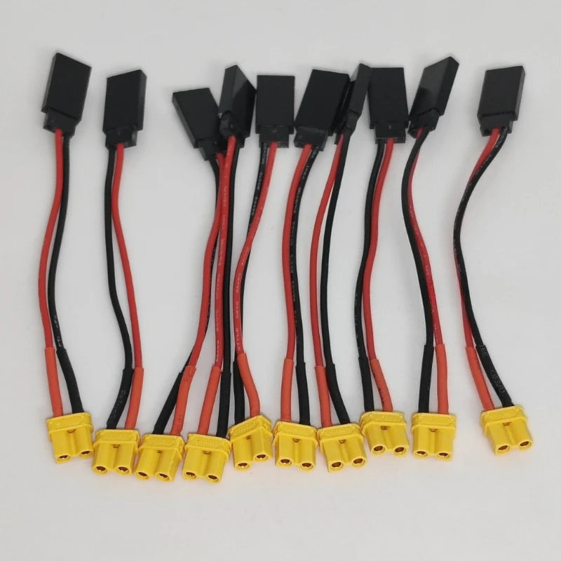 1/5/10pcs/lot XT30 Male To JR Male/XT30 Female Turn FUTABA Female Head Wire Length 10CM 22AWG Silicone Wire