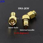 1/3/5piece SMA Male Female RF Straight Connector 90 Degree Right Angle Tee Type 3Way Splitter RPSMA To RP-SMA Male Adapter