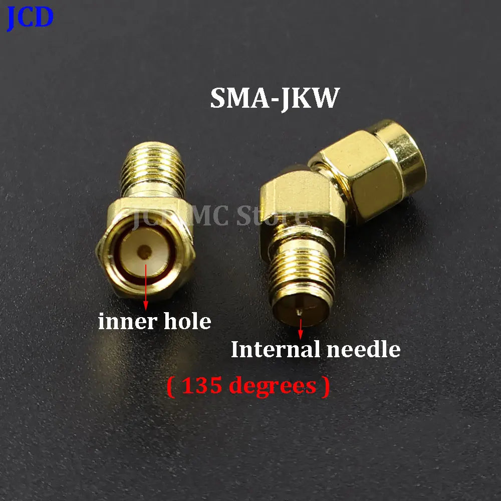 1/3/5piece SMA Male Female RF Straight Connector 90 Degree Right Angle Tee Type 3Way Splitter RPSMA To RP-SMA Male Adapter