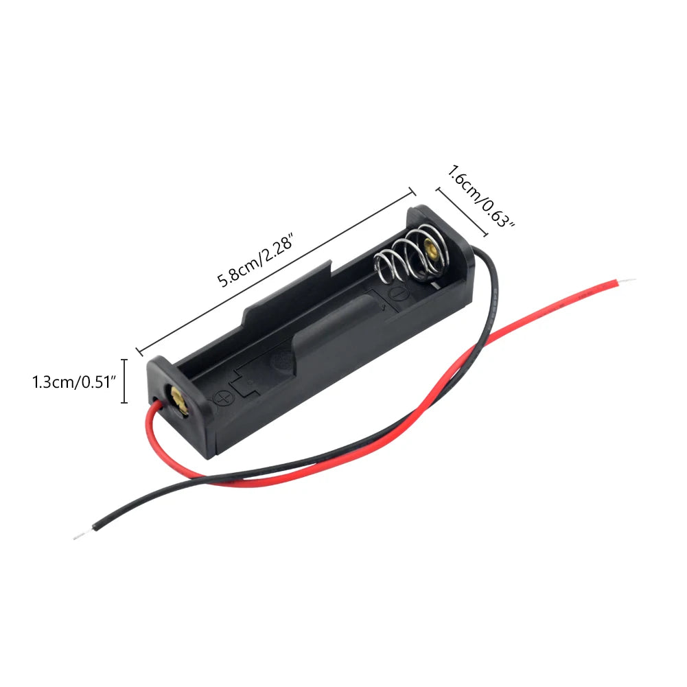 1X 2X 3X 4X AA Power Battery Storage Case Holder Socket DIY UM3 1.5V Dual AA LR6 Container Wt Lead Cables Switch Cover Optional