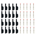 20Pcs Retractable Sheath Stackable 4mm Banana Plugs Nickel-plated Lantern Plug  Solder Banana Plug Connector with Sheath