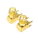 5/20/50PCS SMA-KWE SMA Female Plug Adapter Solder Edge PCB Mount Connector Right Angle RF Coaxial