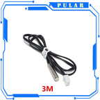 Hot 50cm 1m 2m 3m NTC Thermistor Temperature Sensor Waterproof Probe Wire PLR 10K 1% 3950 W1209 W1401 cable