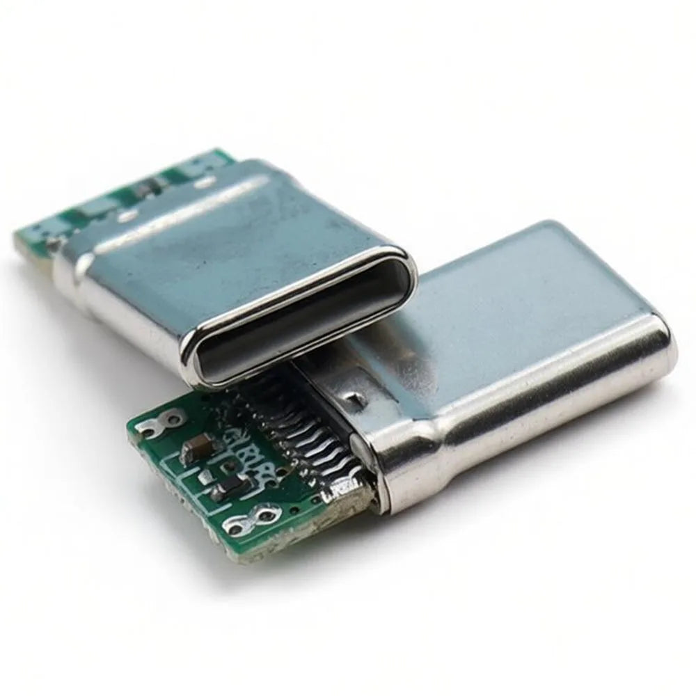 5-20PCS Type-c OTG male 4P with 5.1K resistance data power adapter 4 solder joint plug USB adapter USB C plug 4pin